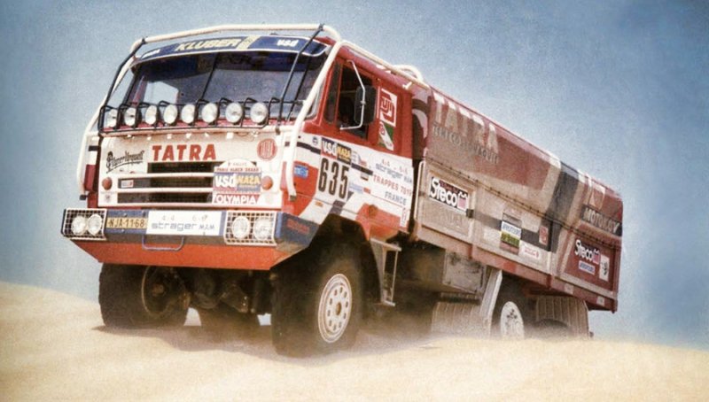 Tatra T815 6x6 VE „Ostrý II“ z rallye Paříž-Alžír-Dakar 1986