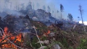 Vysoké Tatry zasáhl požár. Záchranáři evakuovali turisty