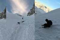 Děsivé video z Tater: Turistka se zřítila z prudkého svahu