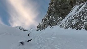 Turistka v Tatrách uklouzla a nekontrolovaně se řítila svahem.