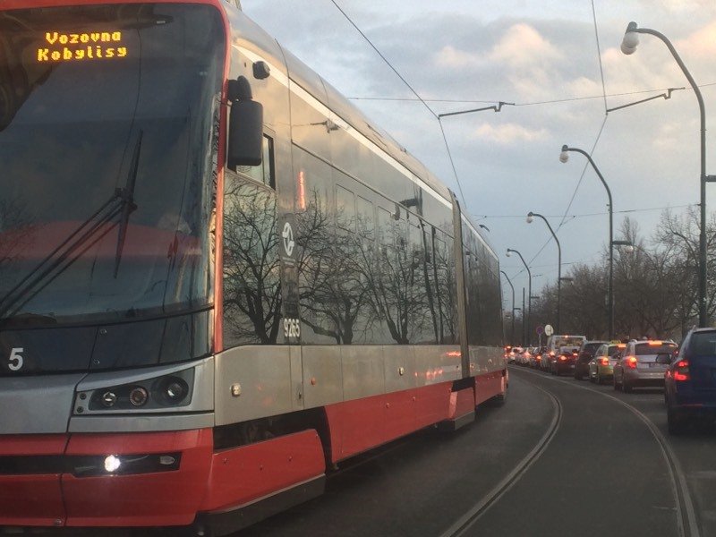 12. února stávka taxikářů ochromila dopravu v centru Prahy.