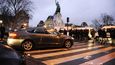 Stávka taxikářů v Paříži 27. ledna 2016