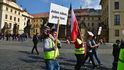 Protest taxikářů proti novele silničního zákona, 8. dubna 2019.