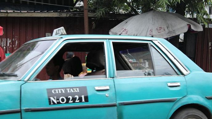Taxi Rangúnu, Myanmar
