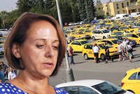 Taxikáři zatím protestovat nevyjeli. Krnáčová jim slíbila víc za kilometr