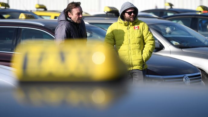 Protest pražských taxikářů