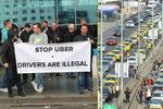 Taxikáři plánují další protest proti Uberu.