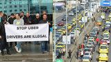 Taxi vs. Uber: Taxikáři chtějí po vládě řešení, vyhrožují nepřetržitým protestem