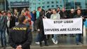 Protesty taxikářů proti UBERu