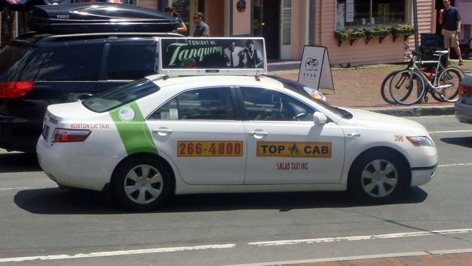 Taxi v americkém státě Massachusetts