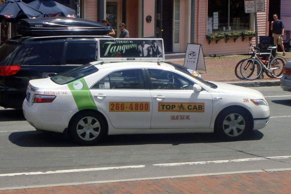 Taxi v americkém státě Massachusetts
