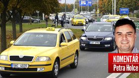 Pomohli si taxikáři blokádou?