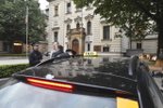 Taxikáři přijeli jednat s premiére v demisi Andrejem Babišem (ANO)