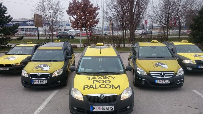 Taxíky slovenské firmy Hopin