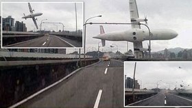 Letadlo po startu zavadilo křídlem o most. Pak se zřítilo do řeky.
