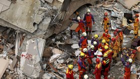 Zemětřesení na Tchaj-wanu: Záchranné práce