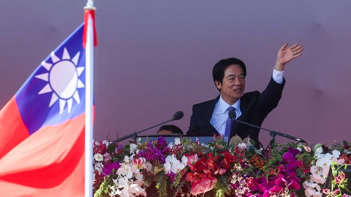 Tchajwanský prezident Laj Čching-te. Tchajwanský prezident Laj Čching-te.