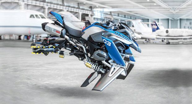 Létající motorka BMW: Od stavebnice k realitě
