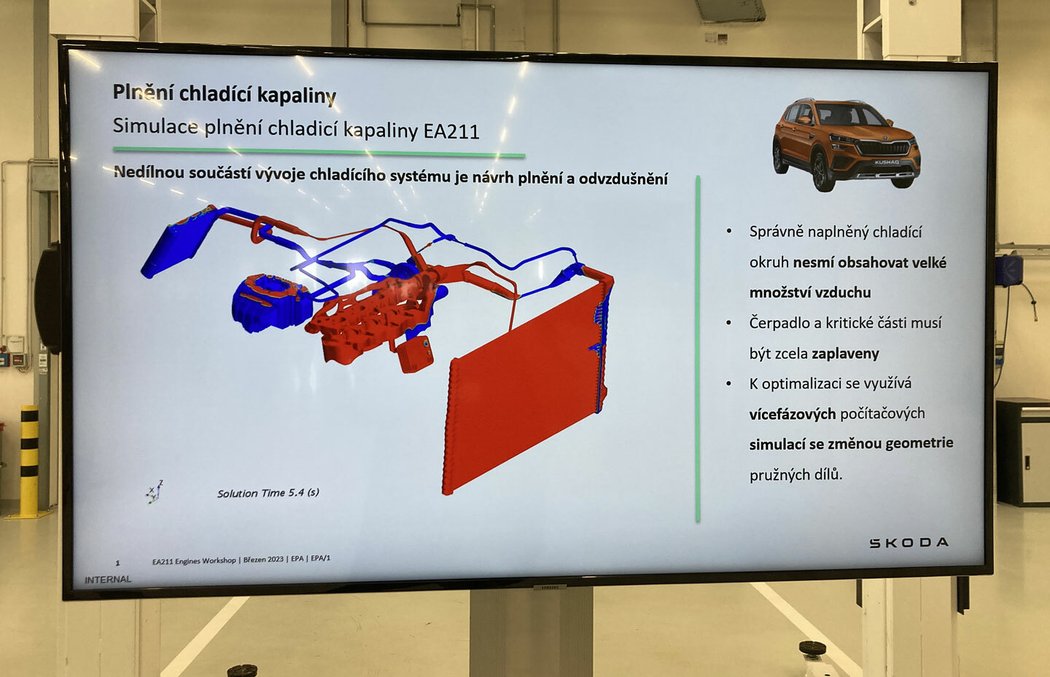 Technický workshop Škoda k vývoji rodiny motorů EA211 