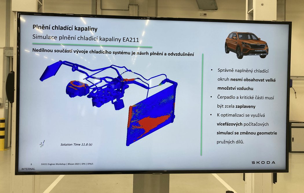 Technický workshop Škoda k vývoji rodiny motorů EA211 