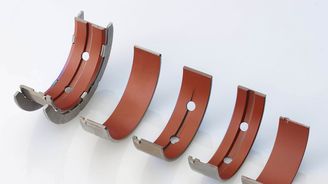 Vysokým tlakům na klice jsou uzpůsobená ložiska s polymerním povlakem Vysokým tlakům na klice jsou uzpůsobená ložiska s polymerním povlakem