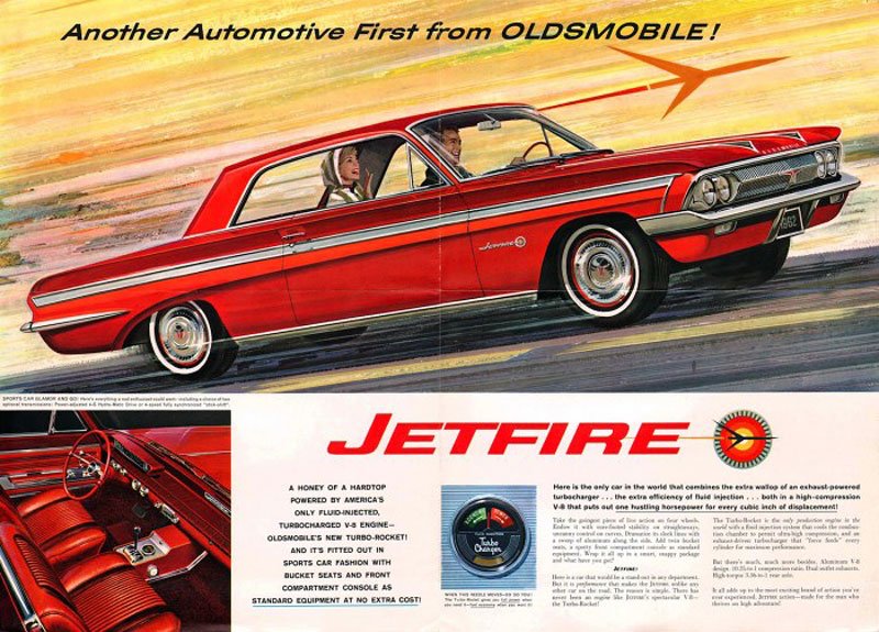 Oldsmobile F-85 Jetfire měl jako první sériové auto turbomotor