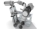 Mechanicko-hydraulické ovládání ventilů