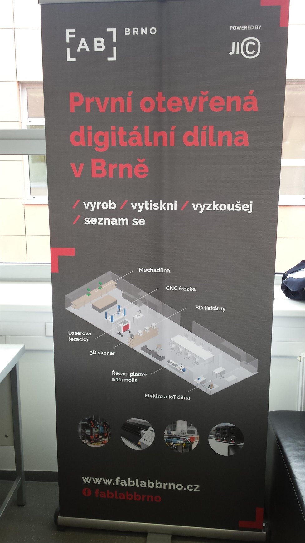 Schéma první digitální laboratoře, otevřené v Brně