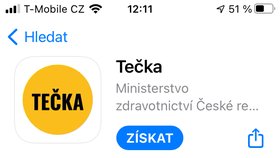 Aplikace Tečka v App Storu (30. 6. 2021)