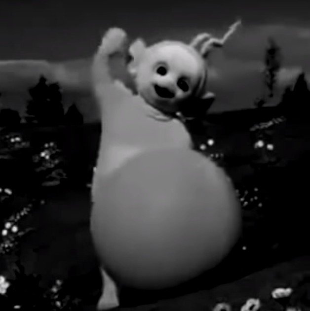 Teletubbies v černobílé verzi jsou opravdové psycho!