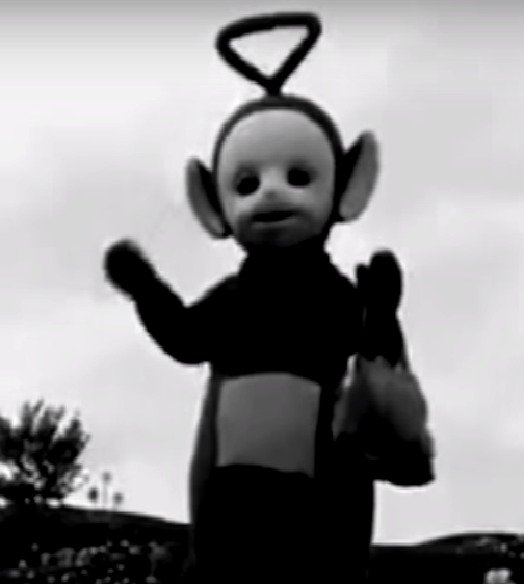 Teletubbies v černobílé verzi jsou opravdové psycho!