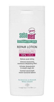 SebaMed Urea extrémě regenerační mléko, 215 Kč (200 ml), koupíte v síti drogerií