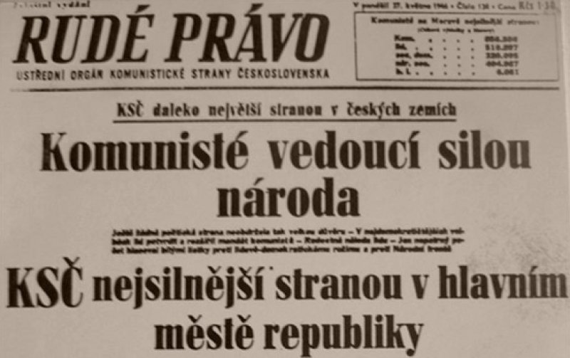 Komunisté v roce 1946 vyhráli v Česku a na Moravě volby.