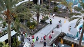 Hosté hotelu na Tenerife každé ráno bojují o místo na lehátku u bazénu