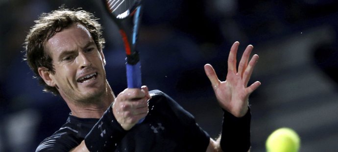 Tenista Andy Murray na turnaji v Dubaji