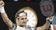 Jsem tam! Roger Federer postoupil do finále Australian Open.