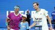Rafael Nadal a Daniil Medveděv před finále Australian Open