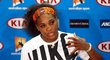 Serena Williamsová na tiskové konferenci po vyřazení z Australian Open