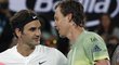 Roger Federer a Tomáš Berdych po čtvrtfinále Australian Open