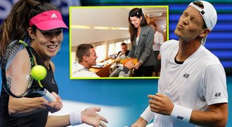 Tenistka Ana Ivanovič: Obsluhovala jsem Berdycha! Podívejte se, v jakém luxusu létá elita