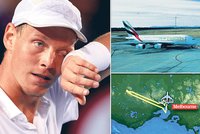 Berdych se kvůli poruše vrátil do Melbourne: Drama v letadle!
