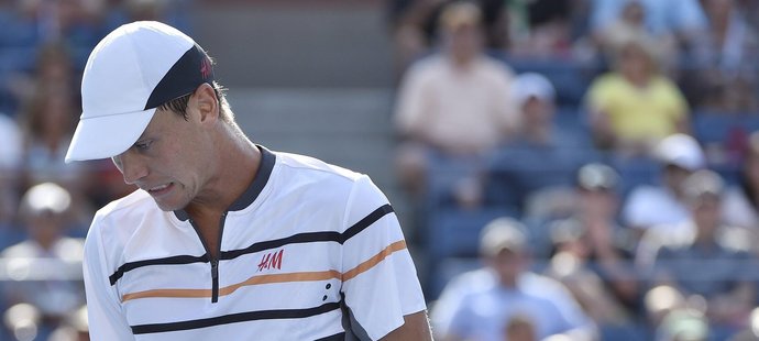 Český tenista Tomáš Berdych byl po prohře s Čiličem zklamaný