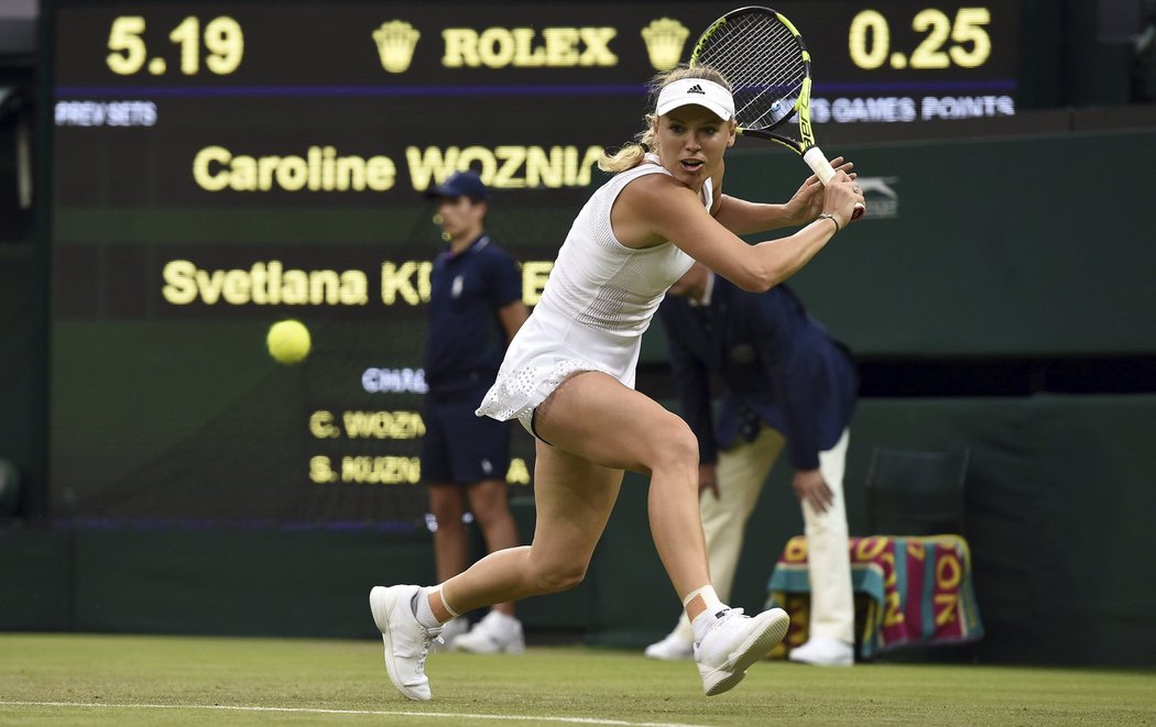Caroline Wozniacká v prvním kole Wimbledonu padla