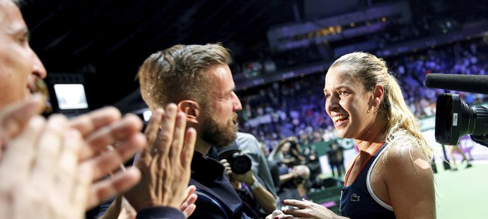 Šťastná Dominika Cibulková po finálovém triumfu