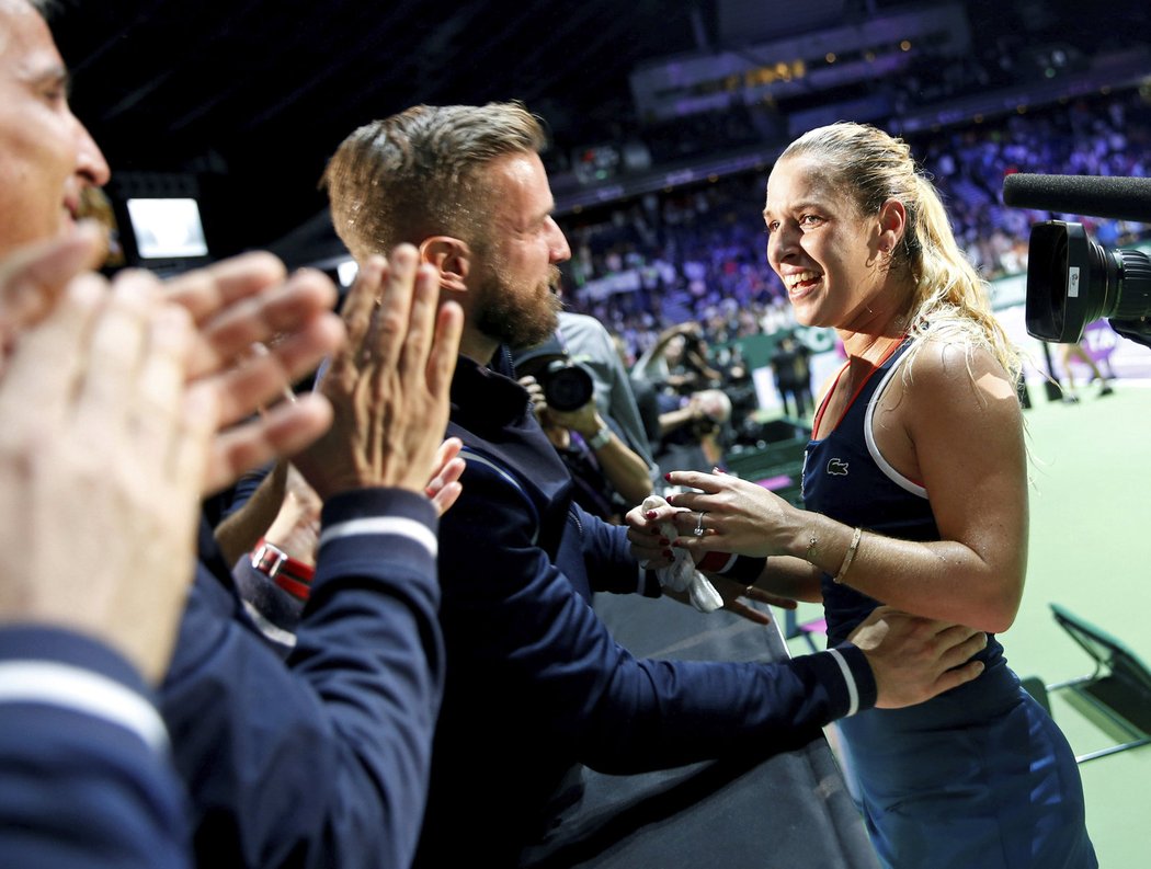 Šťastná Dominika Cibulková po finálovém triumfu