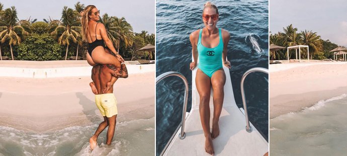 Slovenská tenistka Dominika Cibulková si užívá luxusní dovolenou na Maledivách, kde se ukazuje úplně jinak než na kurtech. Vzrušná v plavkách se musí krotit!