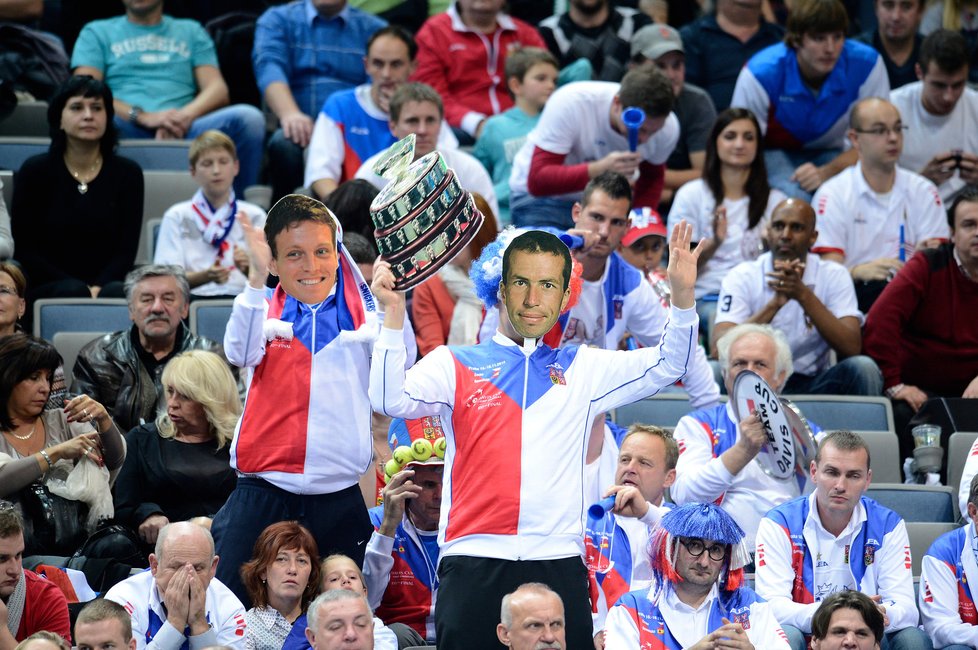 Ve hledišti finále Davis Cupu 2012 se objevili i &#34;Štěpánek s Berdychem&#34;