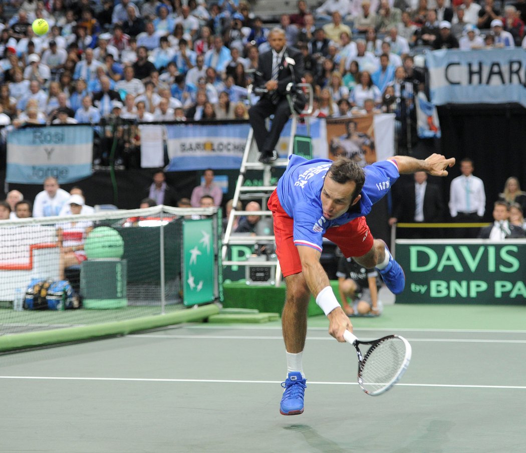 Radek Štěpánek proti Juanu Monakovi předváděl skvělý tenis