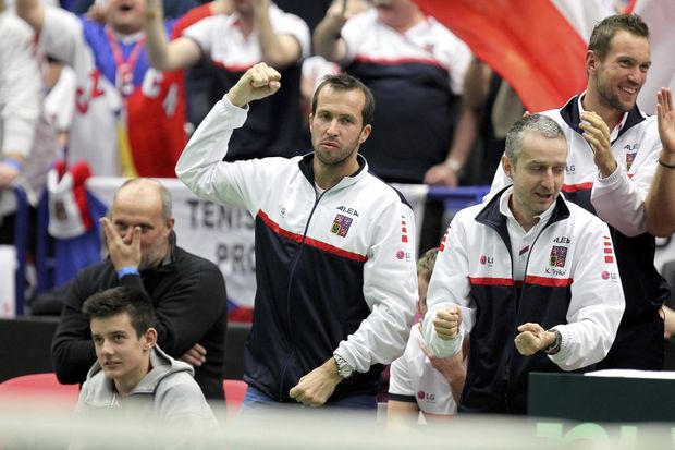 Radek Štěpánek fandil v Ostravě českým tenistům při utkání Davis Cupu proti Austrálii Radek Štěpánek fandil v Ostravě českým tenistům při utkání Davis Cupu proti Austrálii