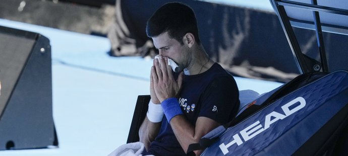 Trénink Novaka Djokoviče před Australian Open